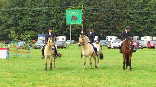 Balder und Rudi mit Standarte